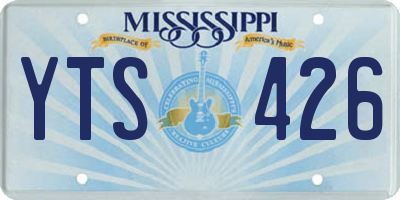 MS license plate YTS426
