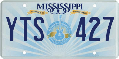 MS license plate YTS427