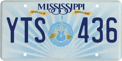MS license plate YTS436