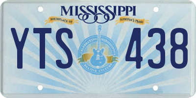 MS license plate YTS438