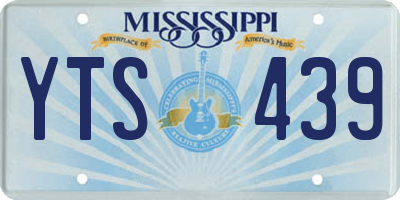 MS license plate YTS439