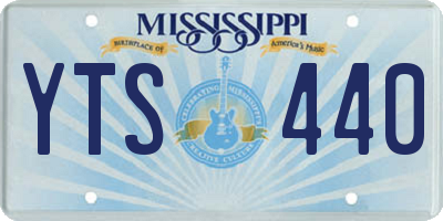 MS license plate YTS440