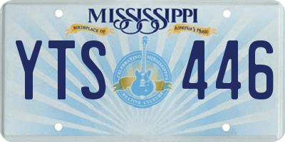 MS license plate YTS446