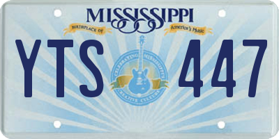 MS license plate YTS447