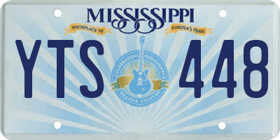 MS license plate YTS448