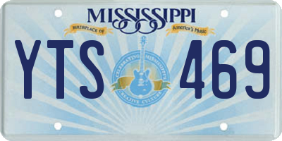 MS license plate YTS469
