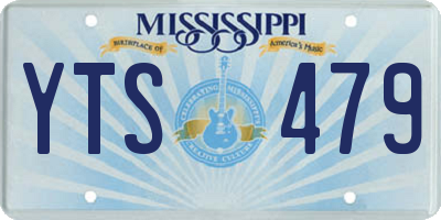 MS license plate YTS479