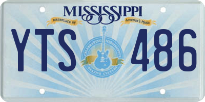 MS license plate YTS486