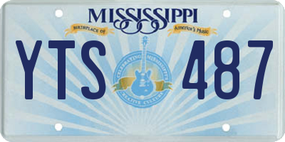 MS license plate YTS487