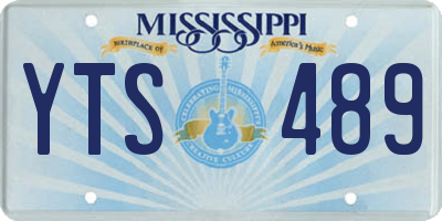 MS license plate YTS489