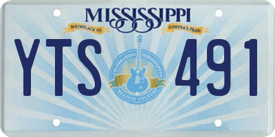 MS license plate YTS491