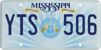 MS license plate YTS506