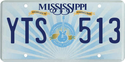 MS license plate YTS513