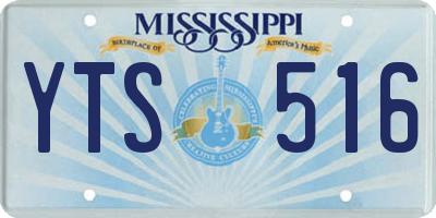 MS license plate YTS516