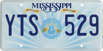 MS license plate YTS529