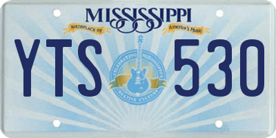 MS license plate YTS530
