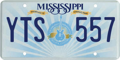 MS license plate YTS557