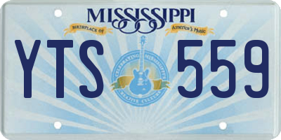 MS license plate YTS559