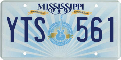 MS license plate YTS561