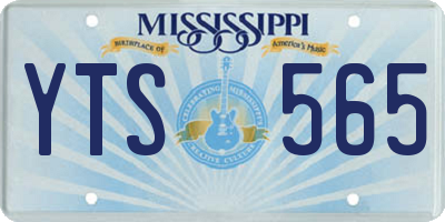 MS license plate YTS565
