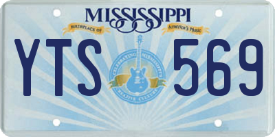 MS license plate YTS569