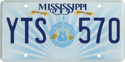 MS license plate YTS570