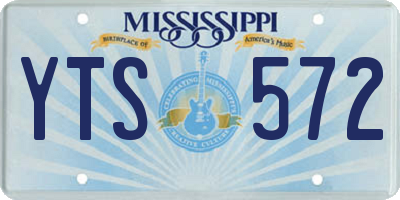 MS license plate YTS572
