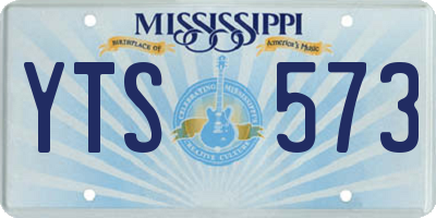 MS license plate YTS573