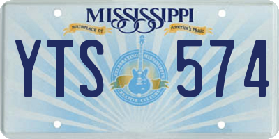 MS license plate YTS574
