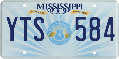 MS license plate YTS584