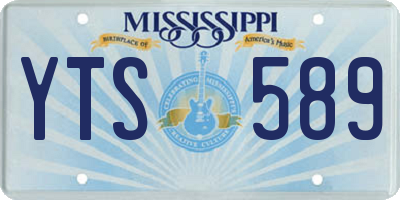 MS license plate YTS589