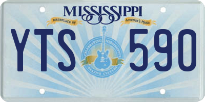 MS license plate YTS590