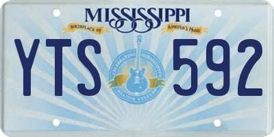 MS license plate YTS592