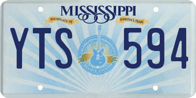 MS license plate YTS594