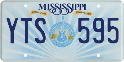 MS license plate YTS595