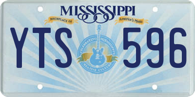 MS license plate YTS596