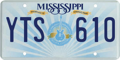 MS license plate YTS610