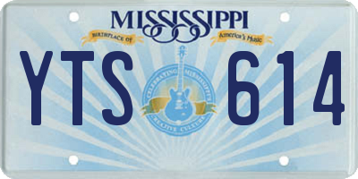 MS license plate YTS614