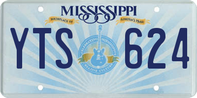 MS license plate YTS624