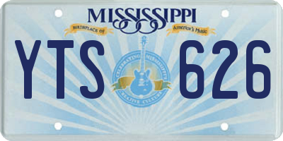 MS license plate YTS626