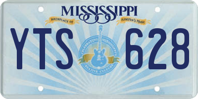 MS license plate YTS628