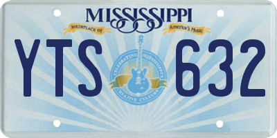 MS license plate YTS632