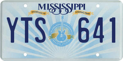 MS license plate YTS641