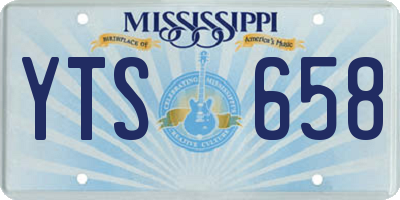 MS license plate YTS658