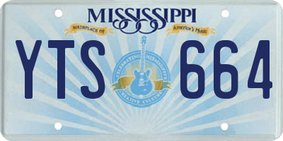 MS license plate YTS664