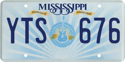 MS license plate YTS676
