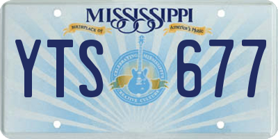 MS license plate YTS677