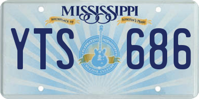 MS license plate YTS686