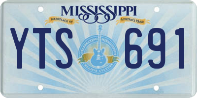 MS license plate YTS691