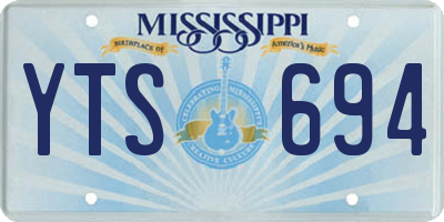 MS license plate YTS694